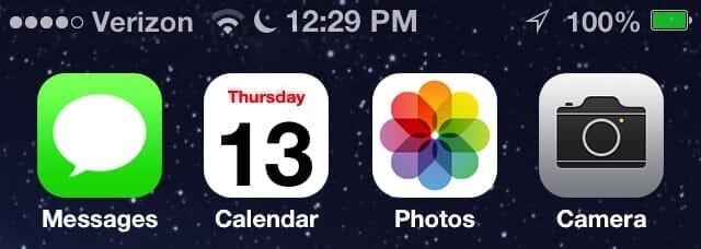 iOS 7 Bars And Battery