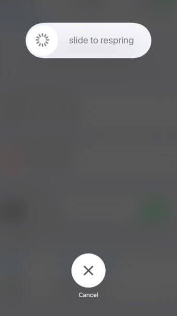 電源OFFメニュー